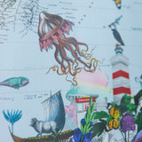 Klakinn & Evropa - Circular Map - Art Print - Kristjana S Williams Studio