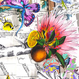 Dragonfly Deer Celestial World Map Original Artwork - Kristjana S Williams Studio