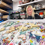 Dragonfly Deer Celestial World Map Original Artwork - Kristjana S Williams Studio