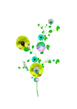 Pressed Flowers & Pets Flowers (II) - Art Print - Kristjana S Williams Studio