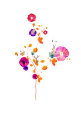 Pressed Flowers & Pets Flowers (I) - Art Print - Kristjana S Williams Studio