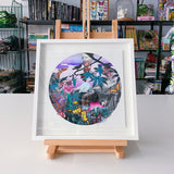 Firemountains - Japanese Woodcut - Art Print - Kristjana S Williams Studio