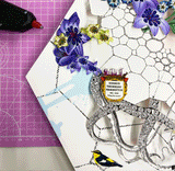 Hexagon Mural - Original Artwork - Kristjana S Williams Studio