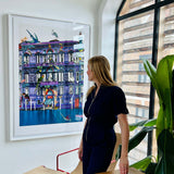 Gli Uccelli Violet Setur - Art Print - Kristjana S Williams Studio