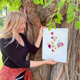 Pressed Flowers & Pets Flowers (I) - Art Print - Kristjana S Williams Studio