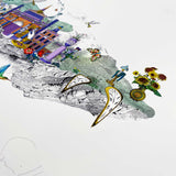 Floating Island - Súrrealískt - Art Print - Kristjana S Williams Studio