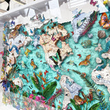 Mercator's Projection World Map - Original Artwork 2023 - Kristjana S Williams Studio