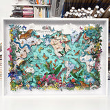 Mercator's Projection World Map - Original Artwork 2023 - Kristjana S Williams Studio