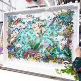 Mercator's Projection World Map - Original Artwork 2023 - Kristjana S Williams Studio