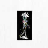 Ad moldu skaltu verda - Drifting Skeleton black - Art Print - Kristjana S Williams Studio