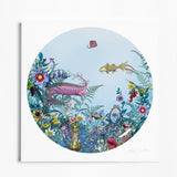Fiskur Ne Thari - Circular Sea-born - Art Print - Kristjana S Williams Studio