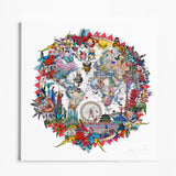 Hringlaga Heimskort - World Aedificia - Art Print - Kristjana S Williams Studio