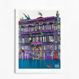 Gli Uccelli Violet Setur - Art Print - Kristjana S Williams Studio