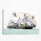 Intrepid Citric Ship - Art Print - Kristjana S Williams Studio