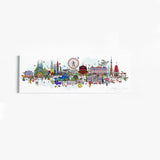 World in the Clouds Skyline - Art Print - Kristjana S Williams Studio