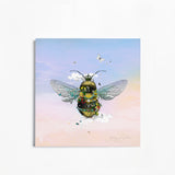 Dusky Sky Garden Bee - Art Print - Kristjana S Williams Studio
