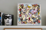 Globe Trotters Floating Maps - Original Artwork