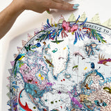 Circular Silfur Sea - Art Print - Kristjana S Williams Studio