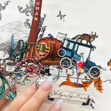 The London Skyline – Kettir og Kóngar - 3D Artwork - Kristjana S Williams Studio