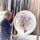 Bleikur Stag Tree - Art Print - Kristjana S Williams Studio