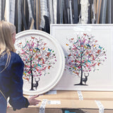 Bleikur Stag Tree - Art Print - Kristjana S Williams Studio