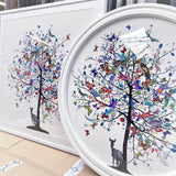 Blár Stag Tree - Art Print - Kristjana S Williams Studio