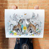 Love Cats - Àstar Kisur - Art Print - Kristjana S Williams Studio