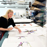 Botanical Tilda Gin Bird I – Purple & Citrus - Kristjana S Williams Studio