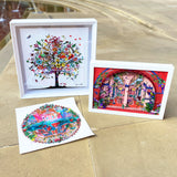 Through the Roses and into the Rabbit Hole - Art Print - Kristjana S Williams Studio