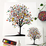 Four Season Tree - Haust - Art Print - Kristjana S Williams Studio