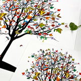 Four Season Tree - Haust - Art Print - Kristjana S Williams Studio