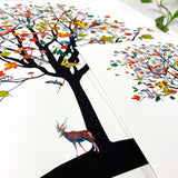 Four Season Tree - Haust - Art Print - Kristjana S Williams Studio