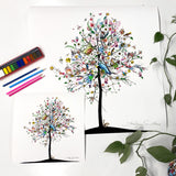 Four Season Tree - Vor - Art Print - Kristjana S Williams Studio