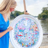 Circular Silfur Sea - Art Print - Kristjana S Williams Studio