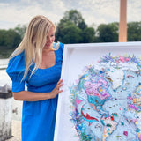 Circular Silfur Sea - Original Artwork 2023 - Kristjana S Williams Studio