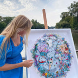 Circular Silfur Sea - Original Artwork 2023 - Kristjana S Williams Studio