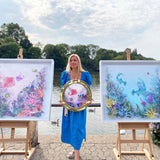 Deep Waters - Bleikur - Original Porthole 2023 - Kristjana S Williams Studio