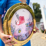 Deep Waters - Bleikur - Original Porthole 2023 - Kristjana S Williams Studio