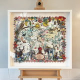 Navigators of the World - Zebra - 3D Hybrid Artwork