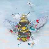 Cool Sky Queen Bee - Original Artwork Series 2023 - Kristjana S Williams Studio