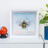 Cool Sky Queen Bee - Original Artwork Series 2023 - Kristjana S Williams Studio