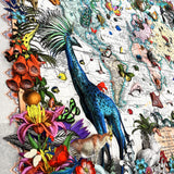 Navigators of the World - Giraffe - 3D Hybrid Artwork - Kristjana S Williams Studio