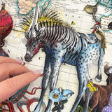 Navigators of the World - Zebra - 3D Hybrid Artwork