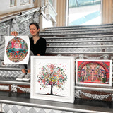 Through the Roses and into the Rabbit Hole - Art Print - Kristjana S Williams Studio