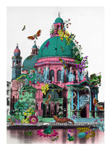 Reptilian Rosa Kirkja - Art Print - Kristjana S Williams Studio