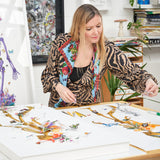 Golden Bones - Drifting Skeleton - Original Artwork 2023 - Kristjana S Williams Studio