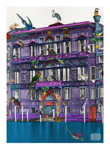 Gli Uccelli Violet Setur - Art Print - Kristjana S Williams Studio