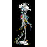 Ad moldu skaltu verda - Drifting Skeleton black - Art Print - Kristjana S Williams Studio