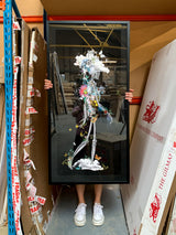 Ad moldu skaltu verda - Drifting Skeleton black - Art Print - Kristjana S Williams Studio