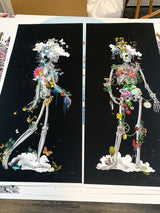 Ad moldu skaltu verda - Still Skeleton black - Art Print - Kristjana S Williams Studio